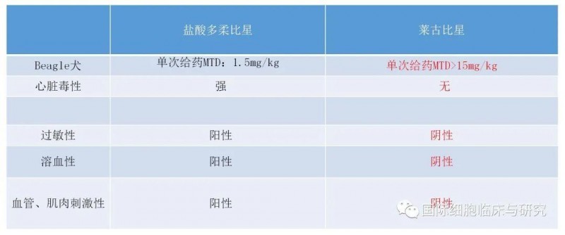 莱古比星和多柔比星对比