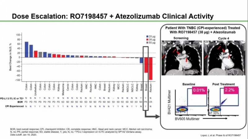 RO7198457疫苗联合PD-L1抑制剂atezolizumab治疗三阴乳腺癌效果