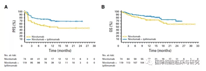 纳武利尤单抗+伊匹木单抗双免疫治疗和单药治疗对比