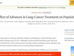 美国肺癌死亡率降低和肺癌基因检测、肺癌靶向药物、肺癌免疫治疗药物有关