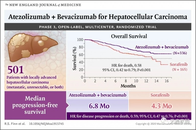 肝癌阿替利珠单抗联合贝伐珠单抗治疗数据