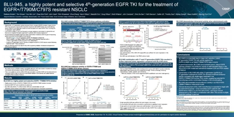 第四代EGFR靶向药BLU-945报道