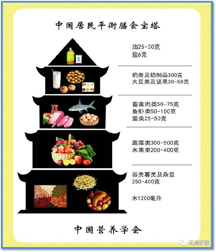 中国居民平衡膳食宝塔