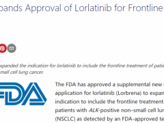 第三代ALK基因突变靶向药物劳拉替尼(Lorbrena、Lorlatinib)获得FDA批准用于非小细胞肺癌一线治疗