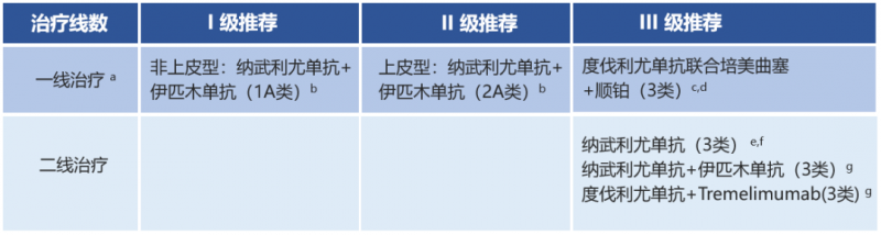 O药联合Y药治疗胸膜上皮瘤CSCO指南