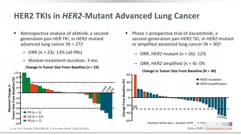 阿法替尼和达克替尼治疗数据对比