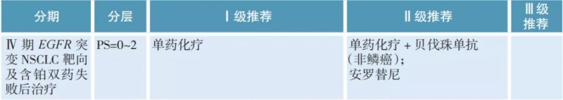 EGFR突变非小细胞肺癌的治疗方案