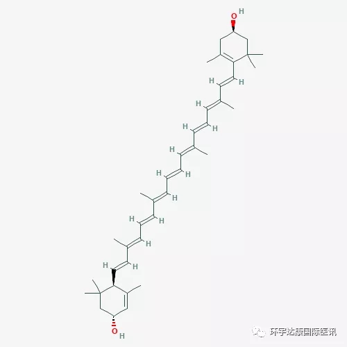 叶黄素分子结构