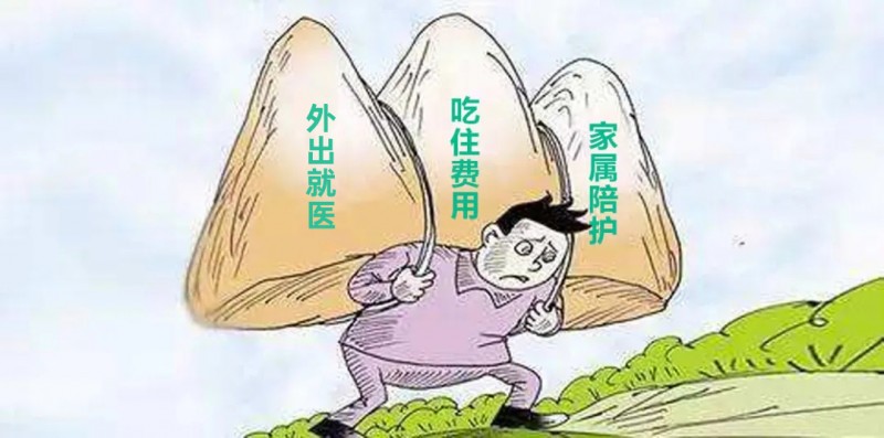 外地就医费用消耗大