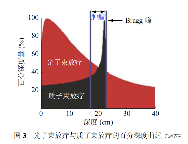 质子束放疗与质子束放疗的百分深度曲线