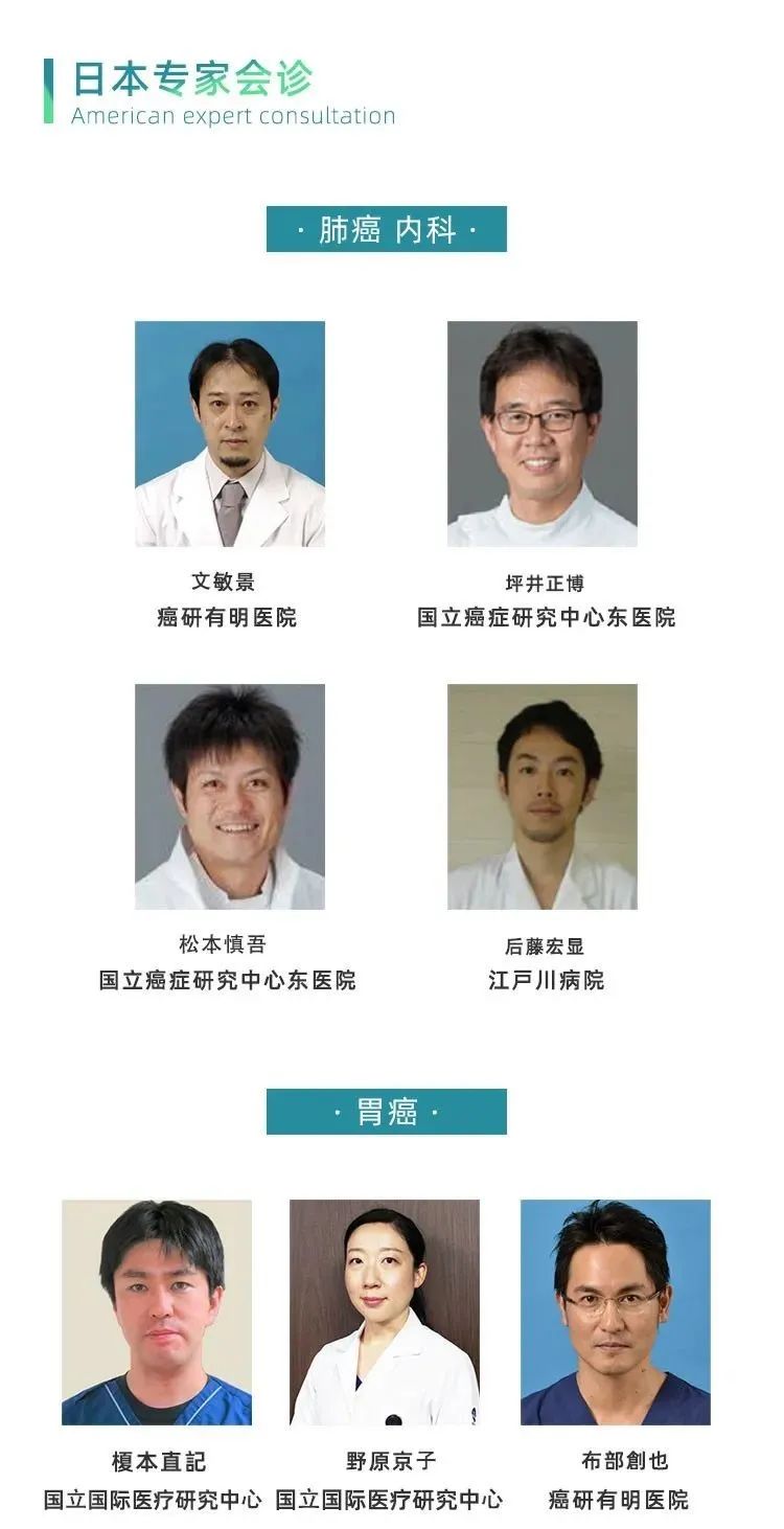 日本肺癌和胃癌专家