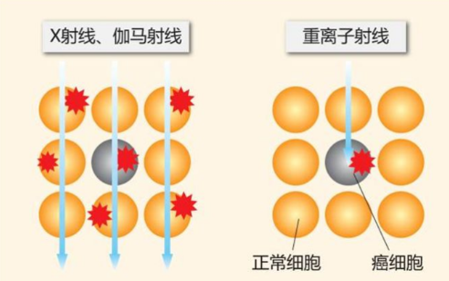 不同放射线对比