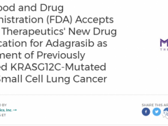 第二款KRAS抑制剂MRTX849(Adagrasib、阿达格拉西布)疾病控制率80%,宣战肺癌及结直肠癌等实体瘤