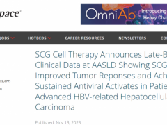 TCR-T细胞疗法SCG101治疗肝癌67%的患者生存期超2年