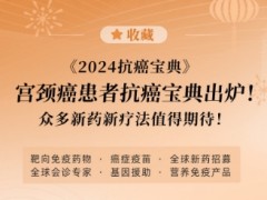 收藏|宫颈癌患者《2024抗癌宝典》出炉！众多新药新疗法值得期待！