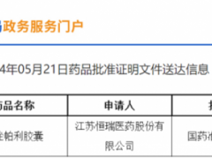 2024年5月15日国家药监局批准氟唑帕利胶囊(Fluzoparib/Fuzuloparib、艾瑞颐、SHR3162、Synonyms)用于晚期上皮性卵巢癌、输卵管癌或原发性腹膜癌的一线维持治疗