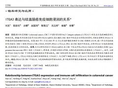 ITGA3 表达与结直肠癌免疫细胞浸润的关系