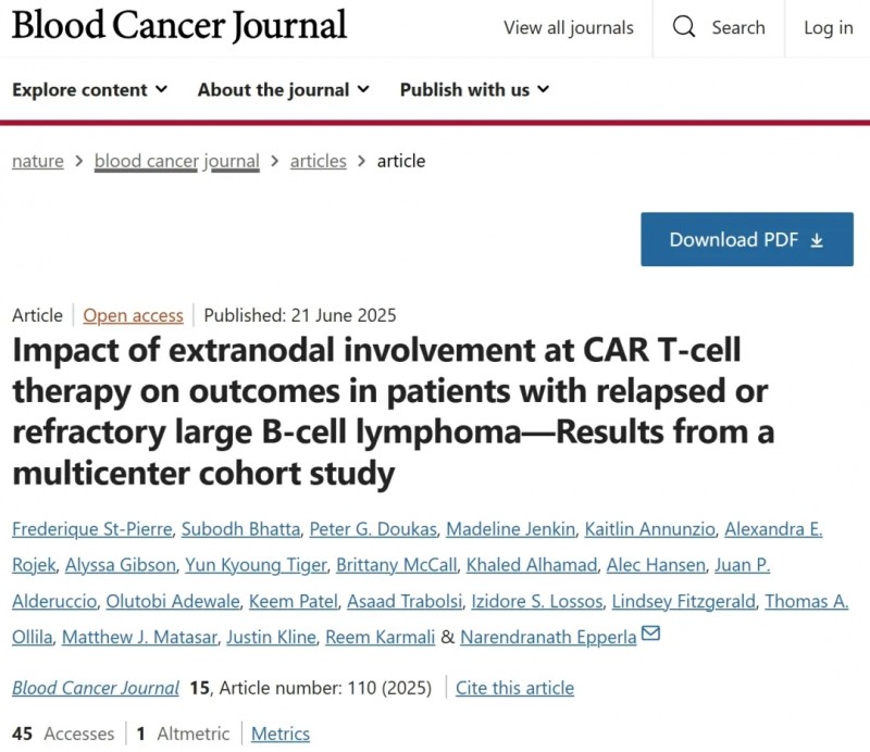BloodCancerJournal杂志