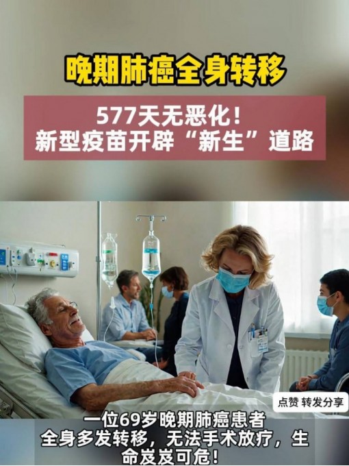晚期肺癌全身转移，577天无恶化！新型疫苗开辟“新生”道路#树突细胞疫苗#肺癌#癌症疫苗