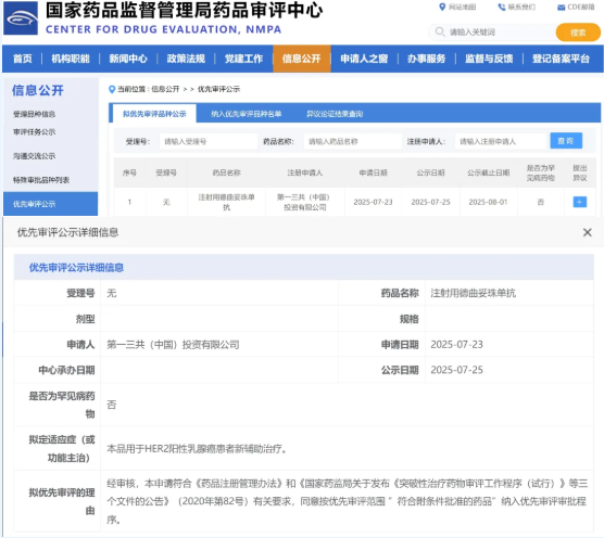 德曲妥珠单抗获批用于HER2阳性乳腺癌患者新辅助治疗