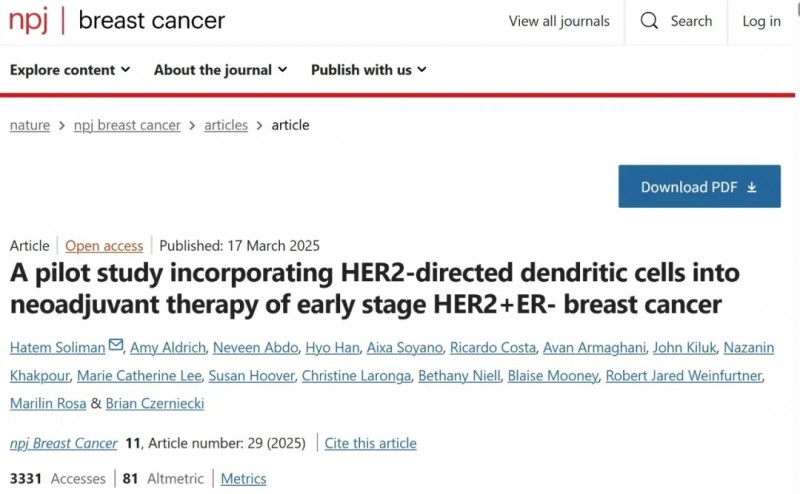NPJ Breast Cancer杂志