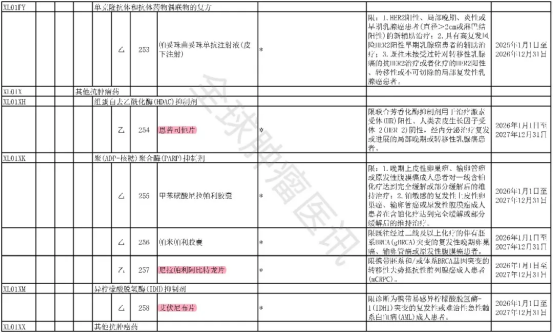 2025年版医保目录协议期内谈判西药部分