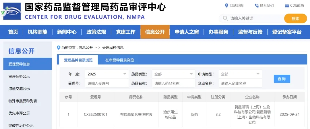 布瑞基奥仑赛申报上市